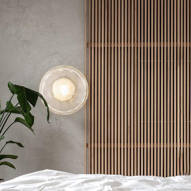 Noreva | Applique in Vetro Scultoreo con LED Integrato per Illuminazione Interni Moderni