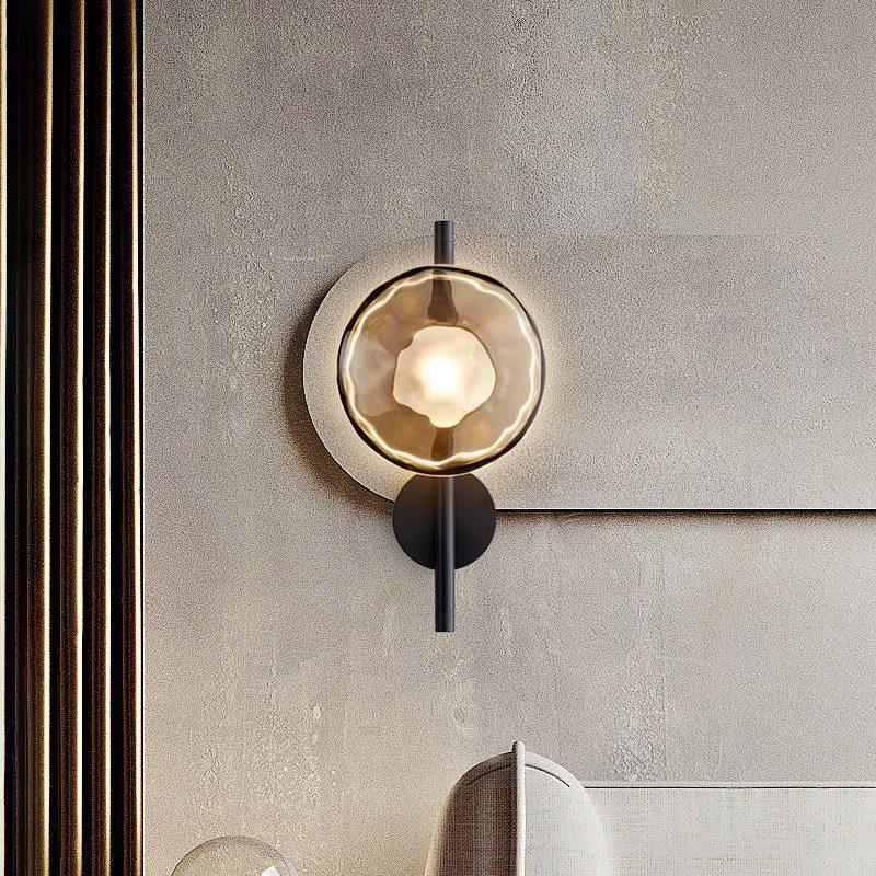 Noreva | Applique in Vetro Scultoreo con LED Integrato per Illuminazione Interni Moderni