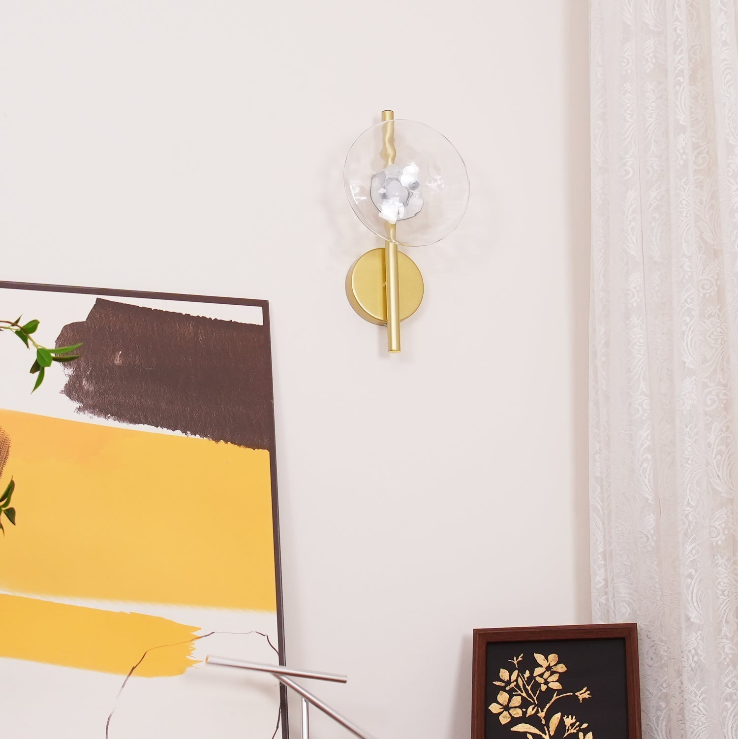 Noreva | Applique in Vetro Scultoreo con LED Integrato per Illuminazione Interni Moderni
