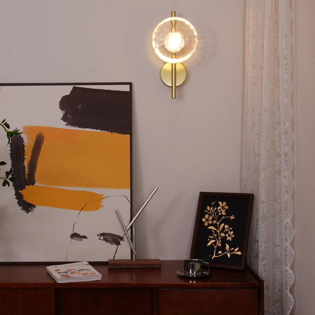 Noreva | Applique in Vetro Scultoreo con LED Integrato per Illuminazione Interni Moderni