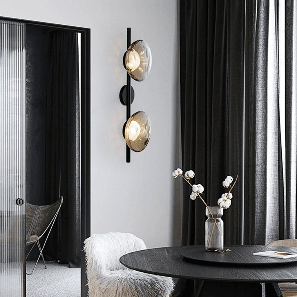 Noreva | Applique in Vetro Scultoreo con LED Integrato per Illuminazione Interni Moderni