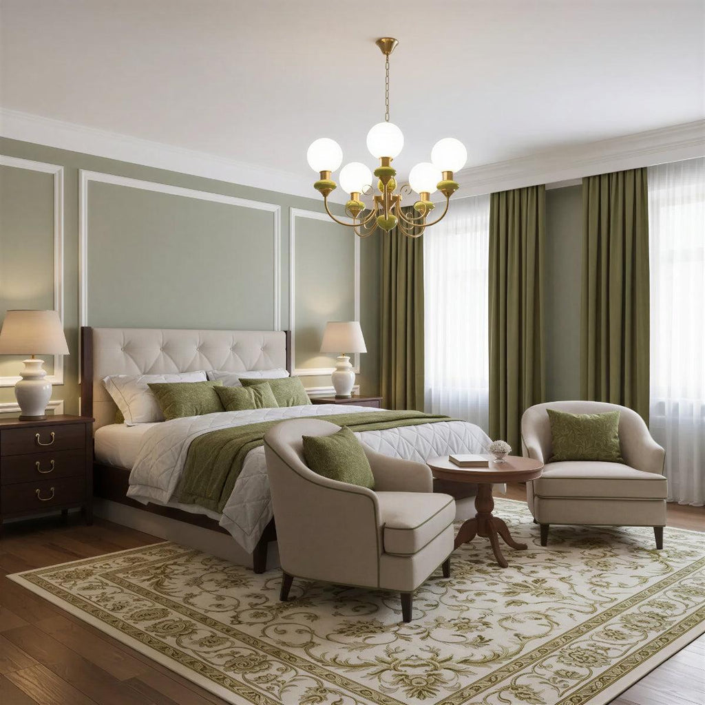 Lampadario Moderno con Design a Globo in Vetro
