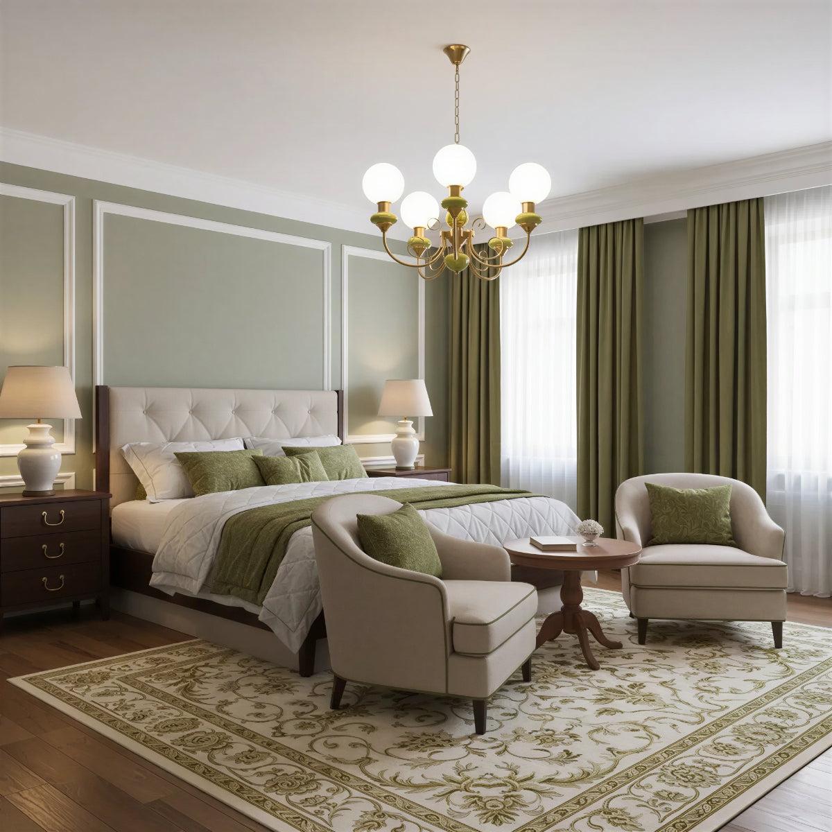 Lampadario Moderno con Design a Globo in Vetro