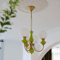 Lampadario Moderno con Design a Globo in Vetro