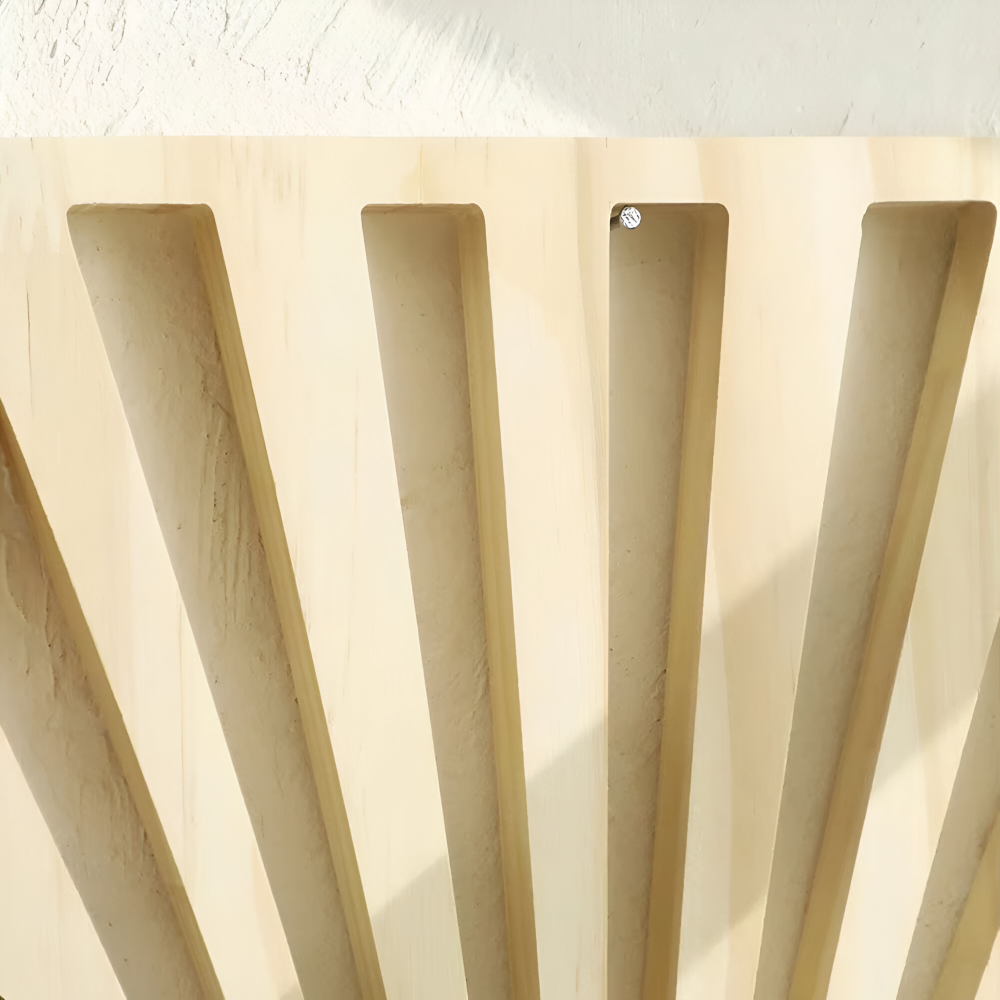 SunBeam Shelf – Mensola in Legno a Forma di Raggio di Sole Boho per Piante e Decorazioni
