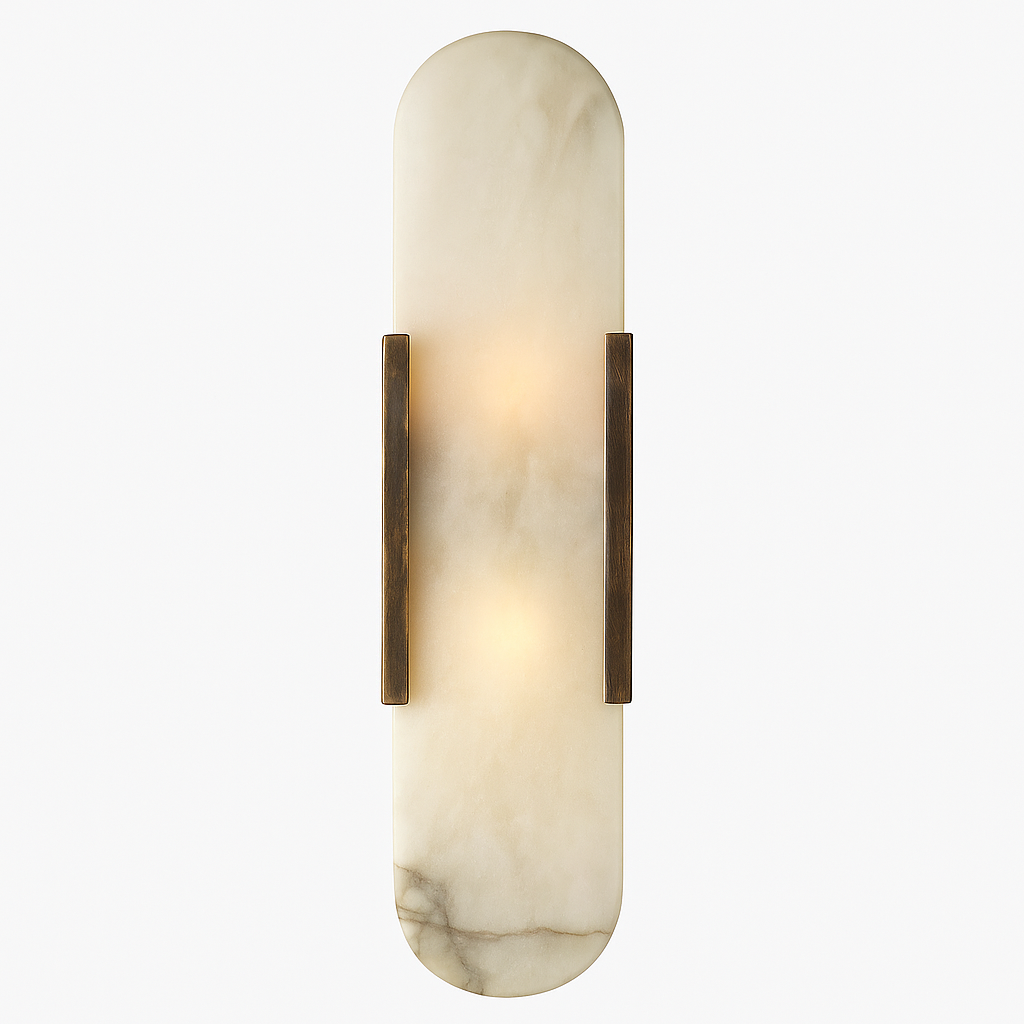 Lunessa | Applique in Marmo con Luce Ambientale Morbida per Interni Moderni