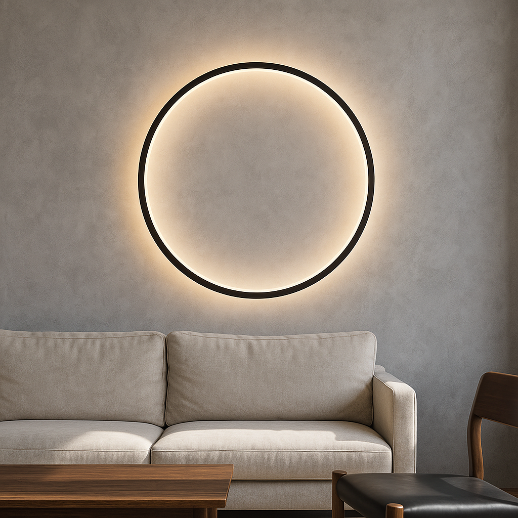 Lampada da Parete a Cerchio Moderno