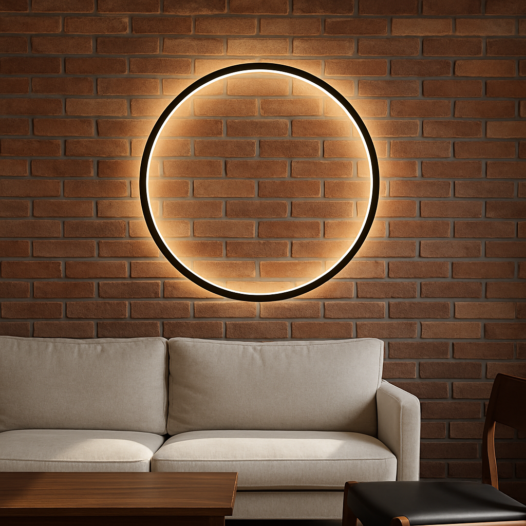 Lampada da Parete a Cerchio Moderno