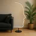 Mono | Lampada da Terra LED Minimalista con Contorno Facciale