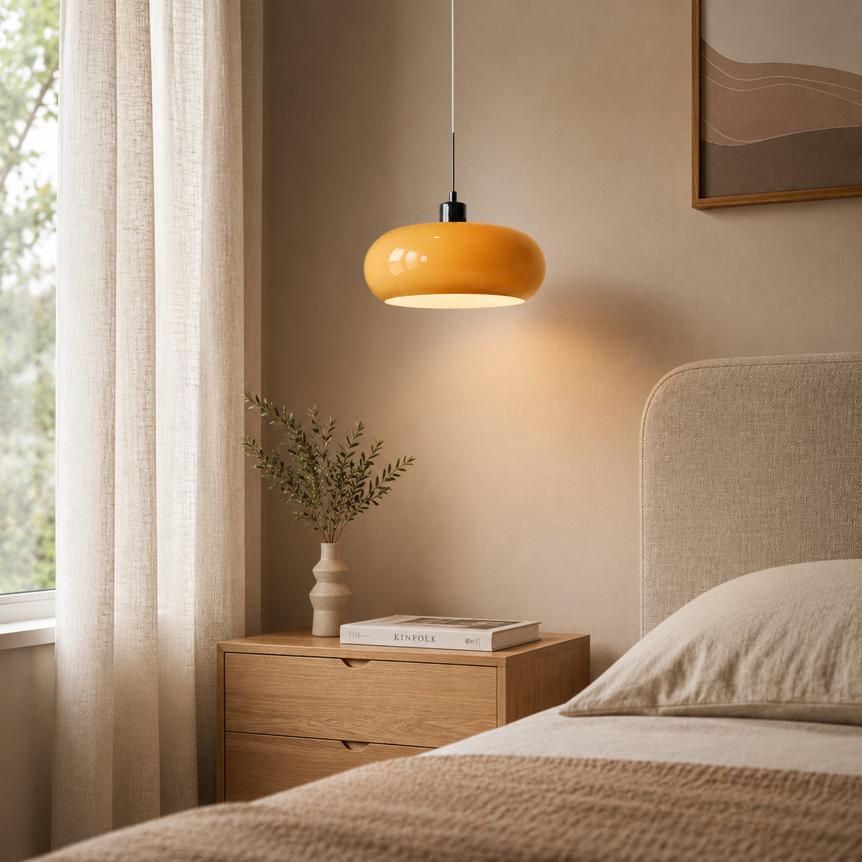 Cirquella – Lampada a sospensione in vetro soffiato retro-moderno in design circolare