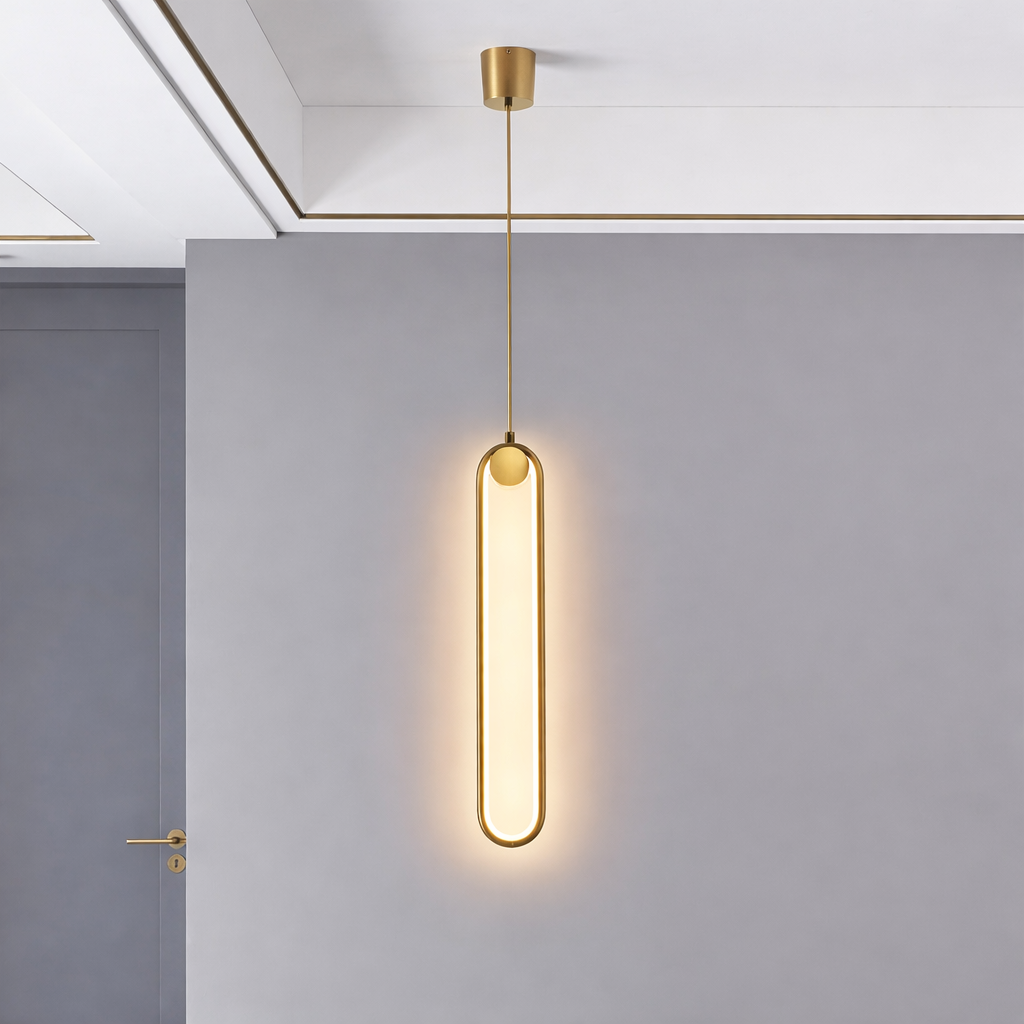 AeroLine – Lampada da soffitto LED allungata in alluminio nero
