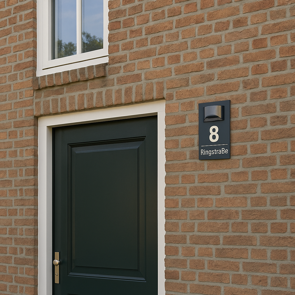 GlowSign - Numero civico personalizzato - illuminato da energia solare | 50% SCONTO