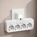 CURRENTIX – Ciabatta compatta a 4 prese con funzione di ricarica USB e sicura chiusura