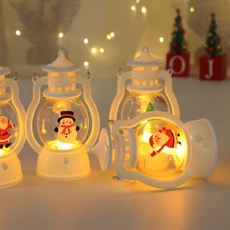 Lanterna di Natale con candele