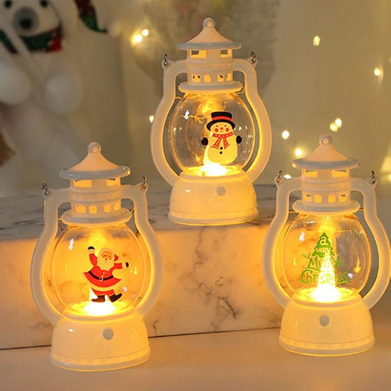 Lanterna di Natale con candele
