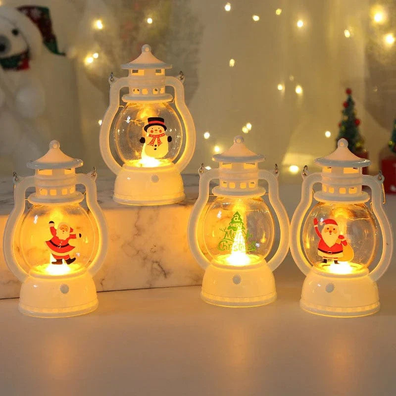 Lanterna di Natale con candele
