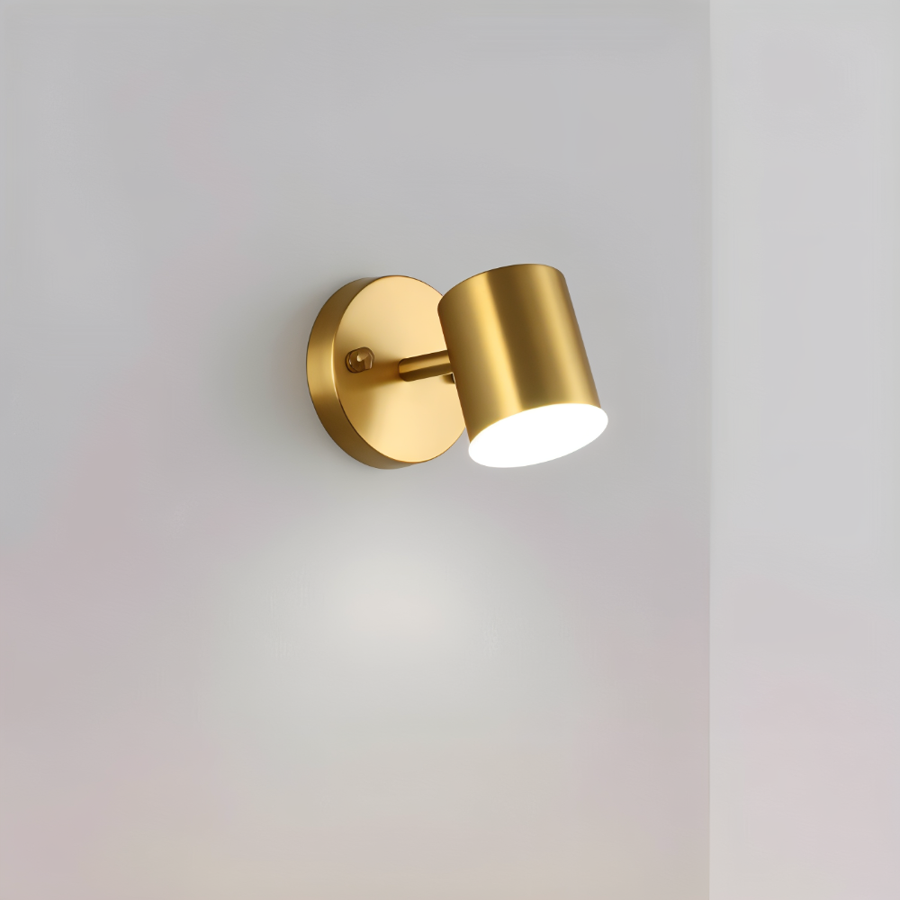 LumaCast – Applique Murale Cylindrique en Fer pour Intérieur | Projecteur LED au Design Moderne
