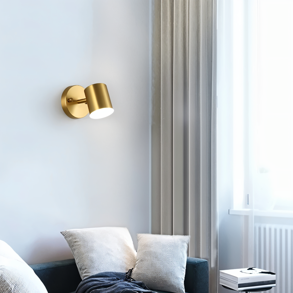 LumaCast – Applique Murale Cylindrique en Fer pour Intérieur | Projecteur LED au Design Moderne