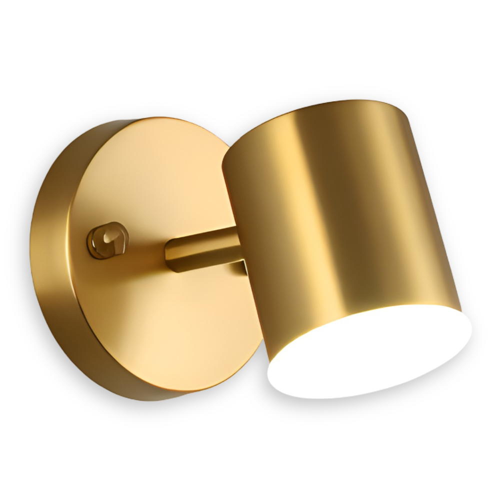 LumaCast – Applique Murale Cylindrique en Fer pour Intérieur | Projecteur LED au Design Moderne