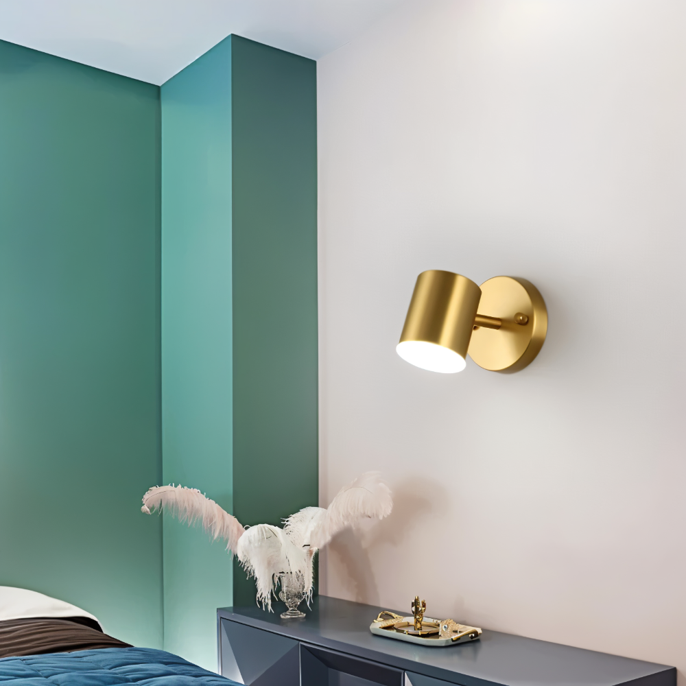 LumaCast – Applique Murale Cylindrique en Fer pour Intérieur | Projecteur LED au Design Moderne