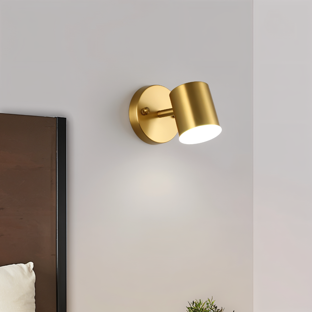 LumaCast – Applique Murale Cylindrique en Fer pour Intérieur | Projecteur LED au Design Moderne