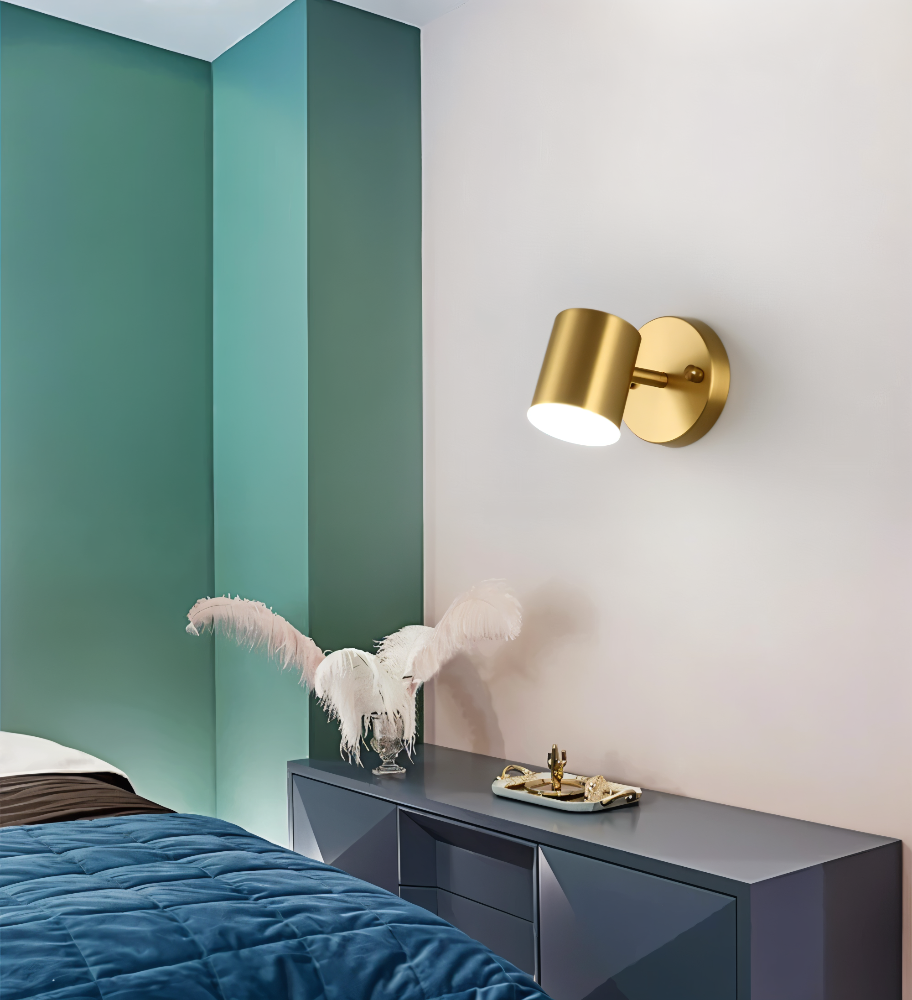 LumaCast – Applique Murale Cylindrique en Fer pour Intérieur | Projecteur LED au Design Moderne