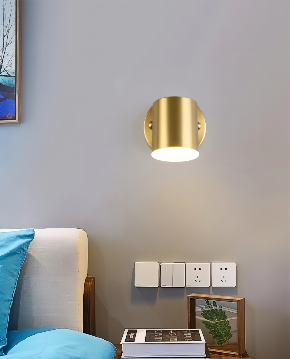 LumaCast – Applique Murale Cylindrique en Fer pour Intérieur | Projecteur LED au Design Moderne