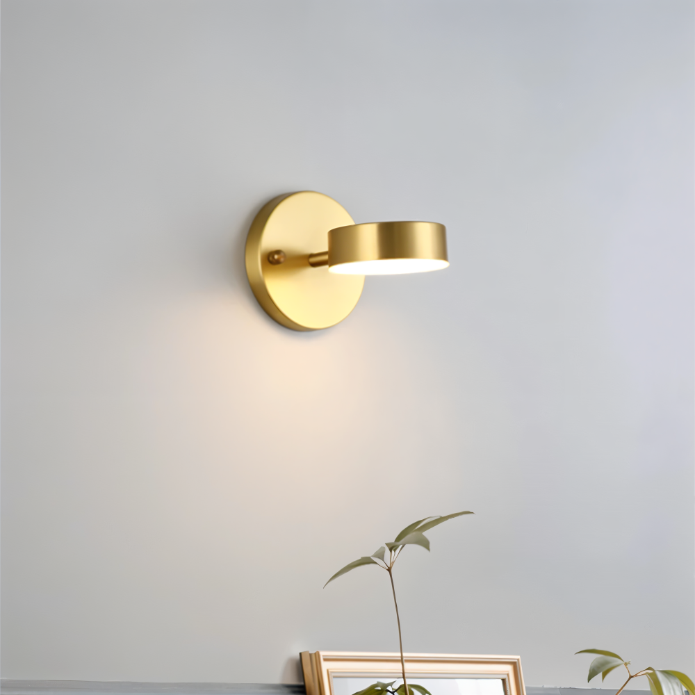 LumaCast – Applique Murale Cylindrique en Fer pour Intérieur | Projecteur LED au Design Moderne