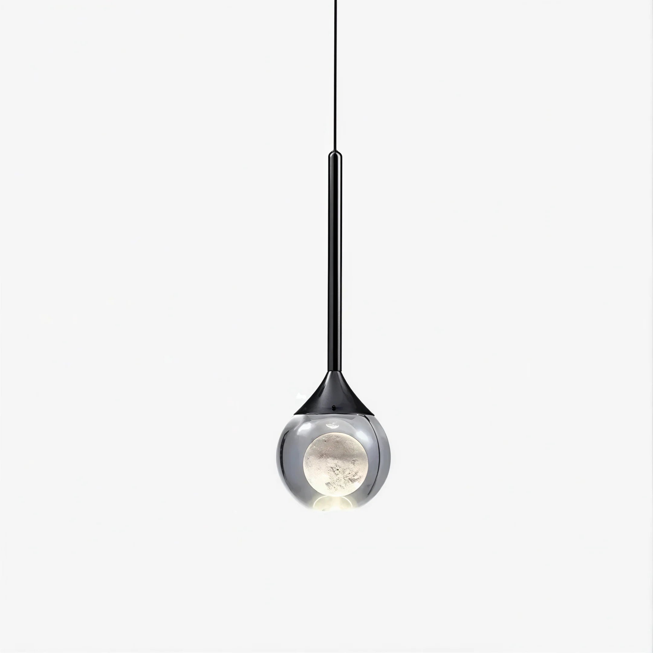 lampada a sospensione a forma di sfera in cristallo LED - tre temperature di colore