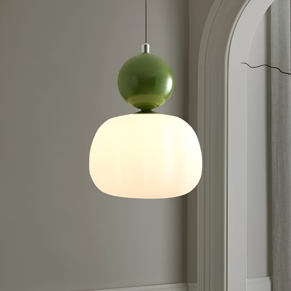 Crémura – Lampada a sospensione Art Deco classica in crema e metallo