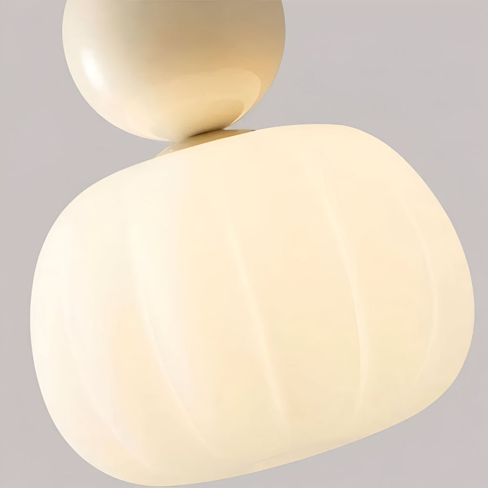 Crémura – Lampada a sospensione Art Deco classica in crema e metallo