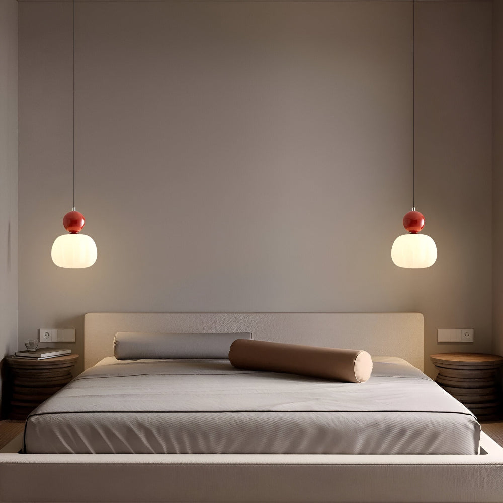Crémura – Lampada a sospensione Art Deco classica in crema e metallo
