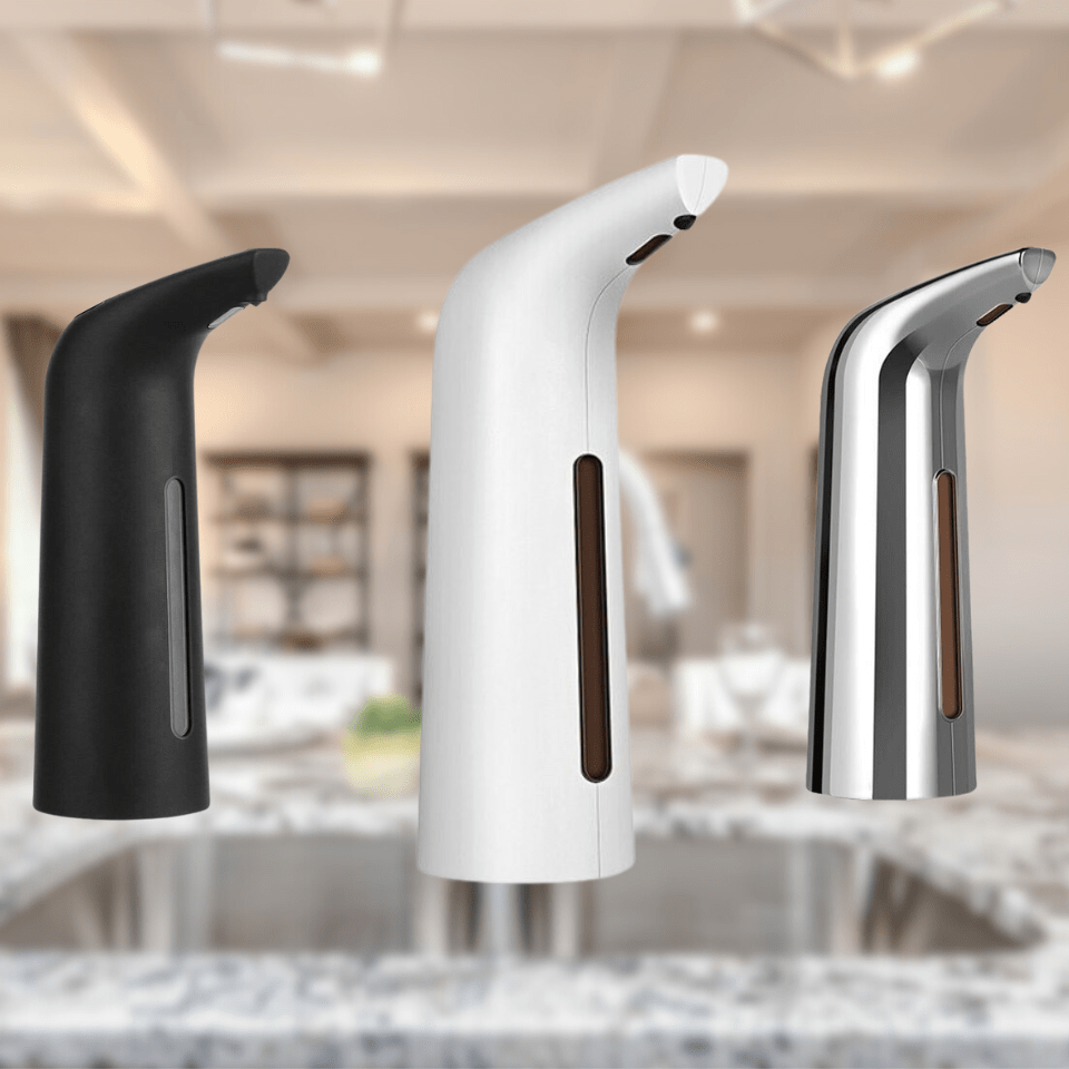 CLEANFLOW – Dispenser di sapone automatico con sensore senza contatto e capacità di 13oz