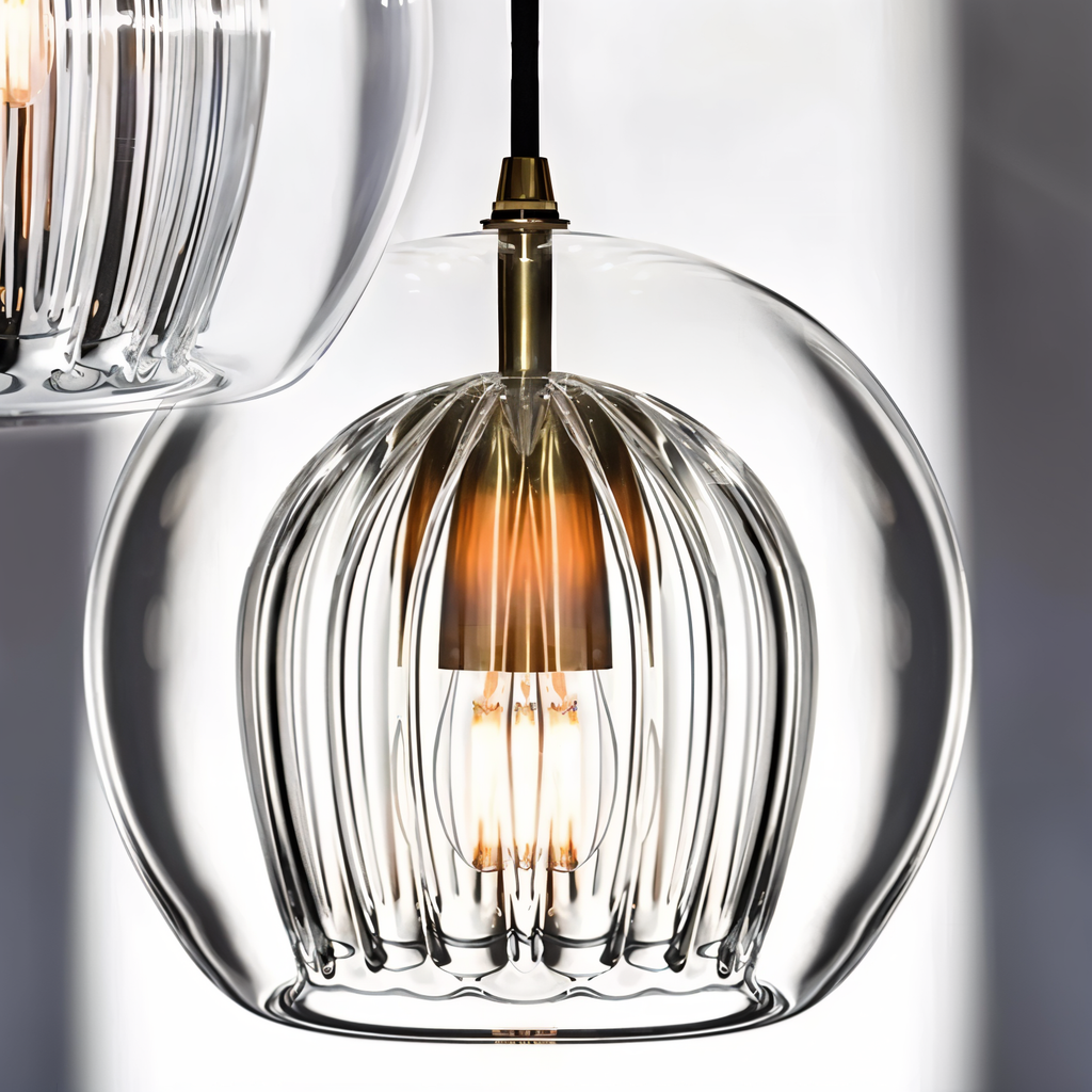 Clairvéa – Lampada a sospensione a forma di globo con eleganza vintage