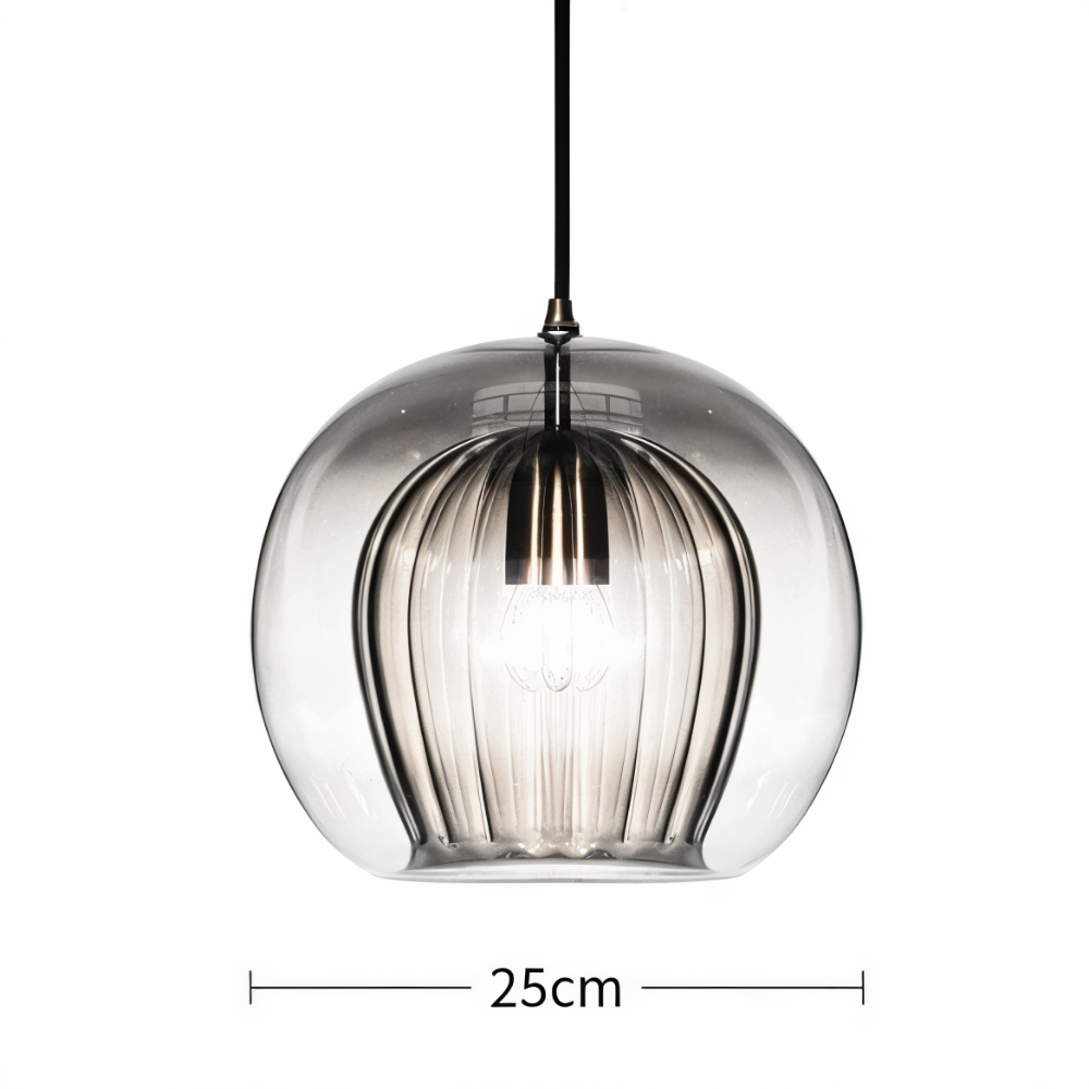 Clairvéa – Lampada a sospensione a forma di globo con eleganza vintage