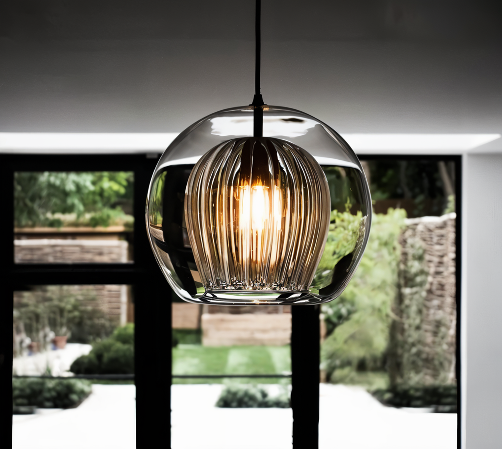 Clairvéa – Lampada a sospensione a forma di globo con eleganza vintage