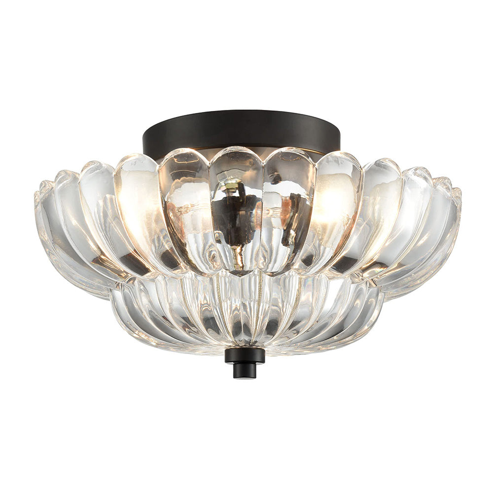 Amyra | Lampada da soffitto in vetro ambra vintage per soggiorno e camera da letto