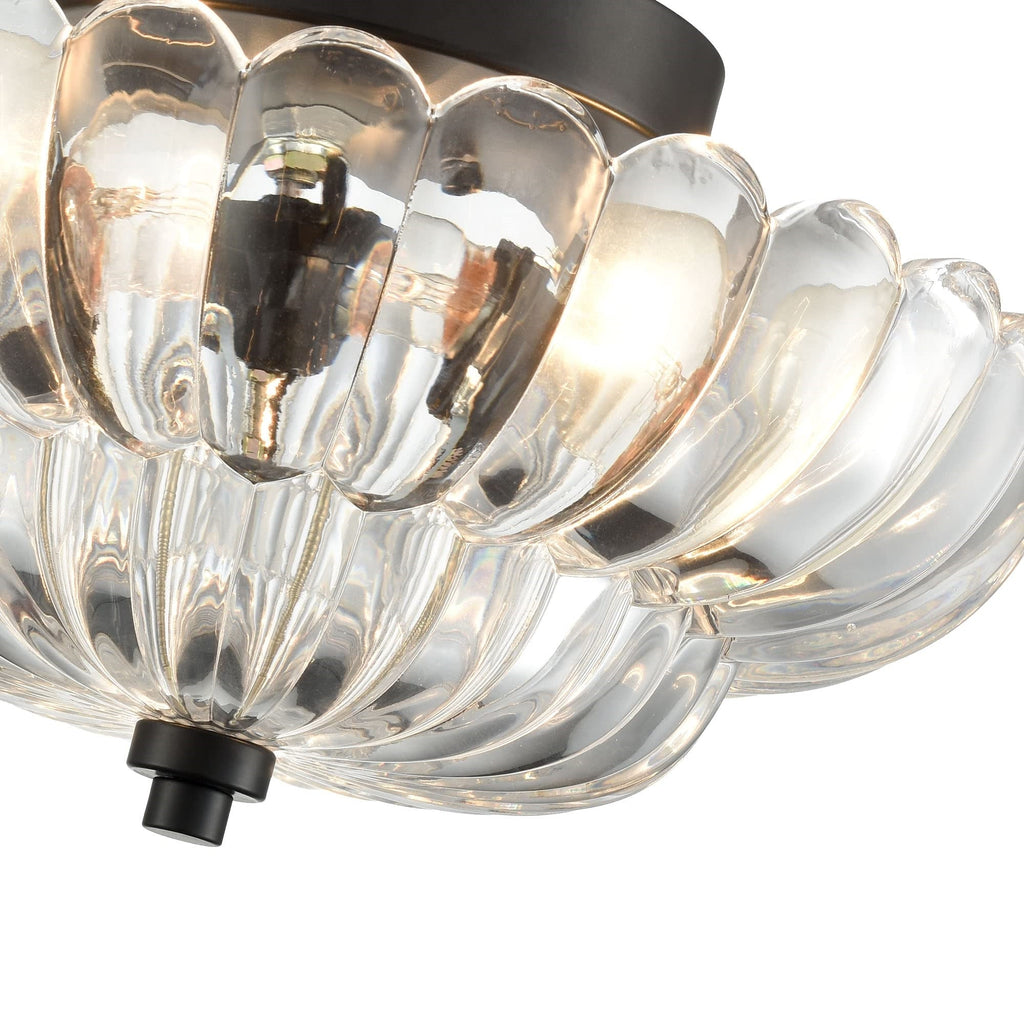 Amyra | Lampada da soffitto in vetro ambra vintage per soggiorno e camera da letto