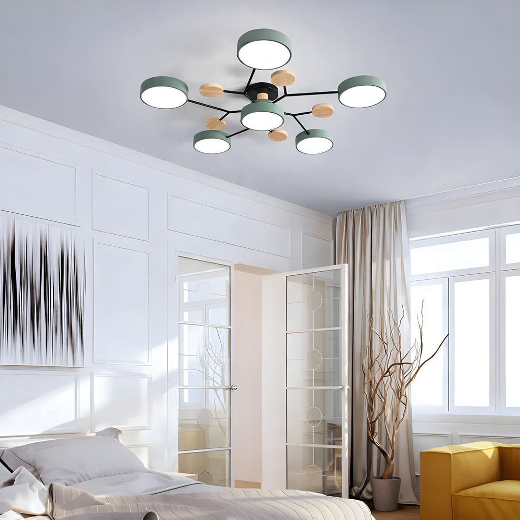 Orvexa – Lampada da soffitto LED moderna con design a più bracci per soggiorno e camera da letto