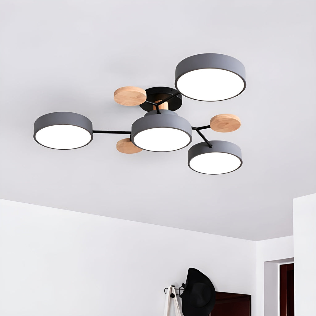 Orvexa – Lampada da soffitto LED moderna con design a più bracci per soggiorno e camera da letto