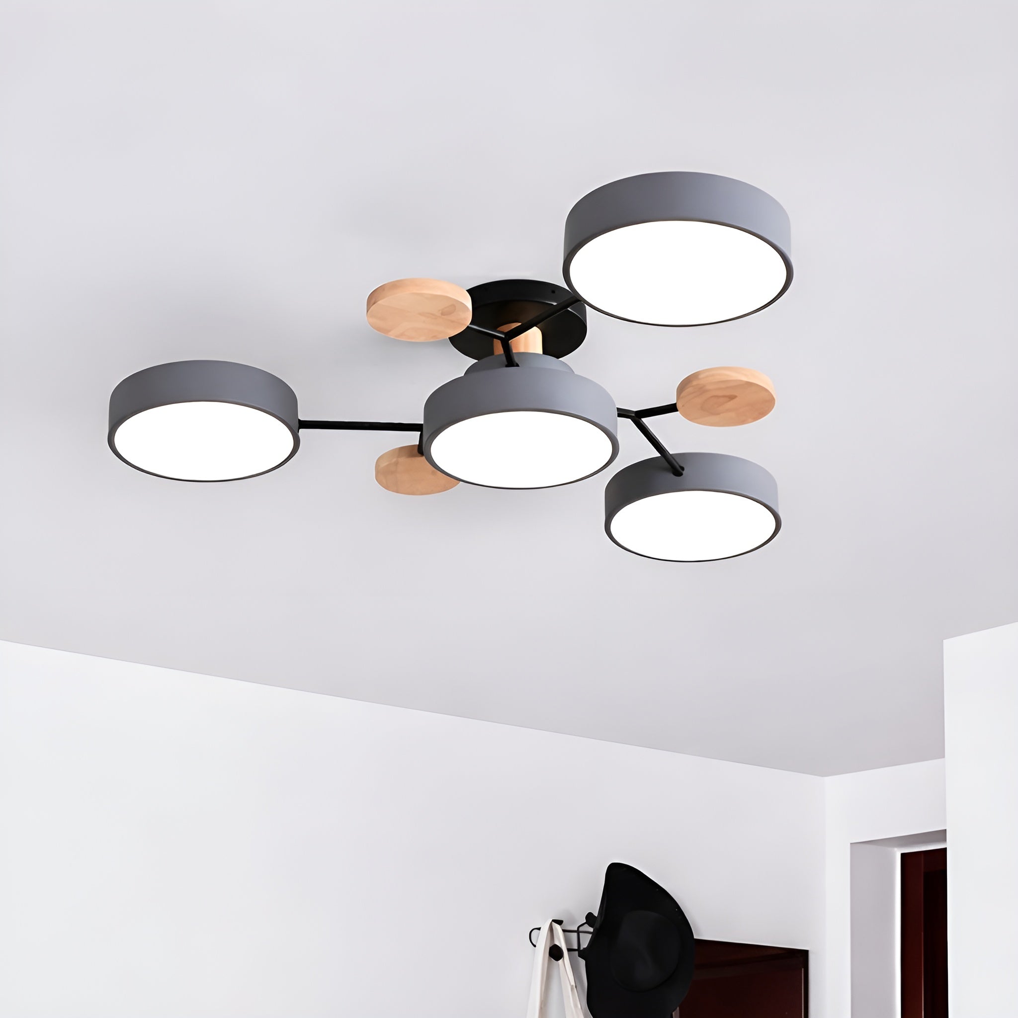 Orvexa – Lampada da soffitto LED moderna con design a più bracci per soggiorno e camera da letto