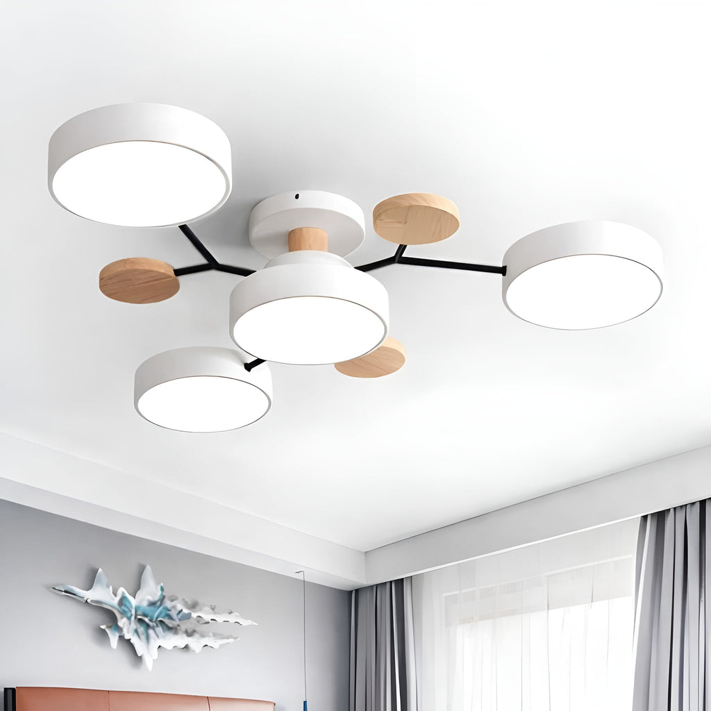 Orvexa – Lampada da soffitto LED moderna con design a più bracci per soggiorno e camera da letto