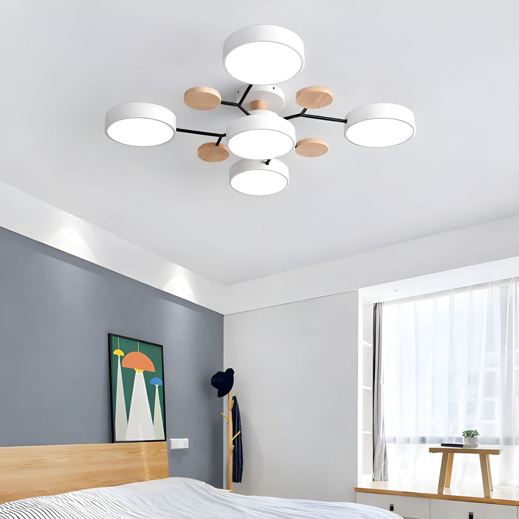 Orvexa – Lampada da soffitto LED moderna con design a più bracci per soggiorno e camera da letto