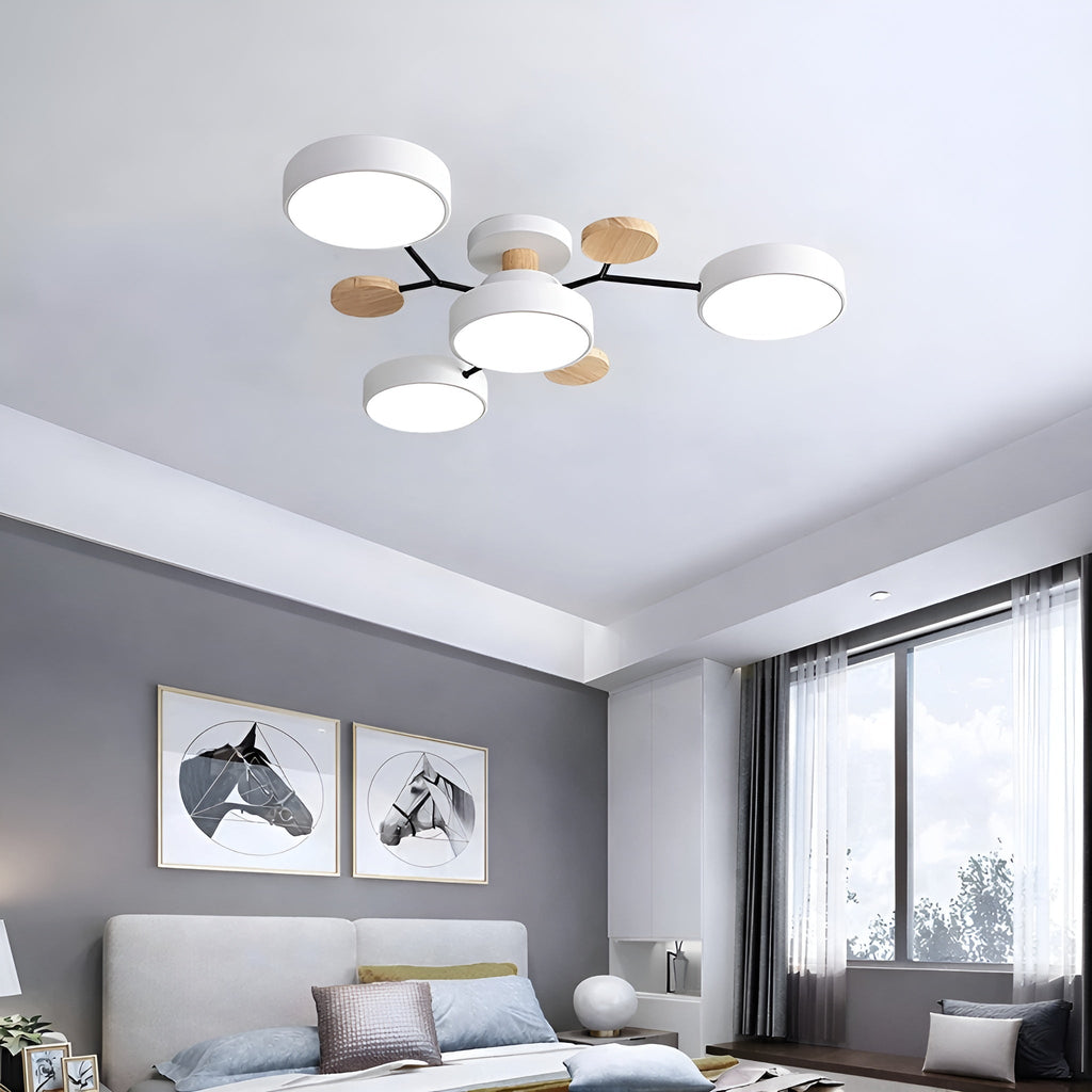 Orvexa – Lampada da soffitto LED moderna con design a più bracci per soggiorno e camera da letto