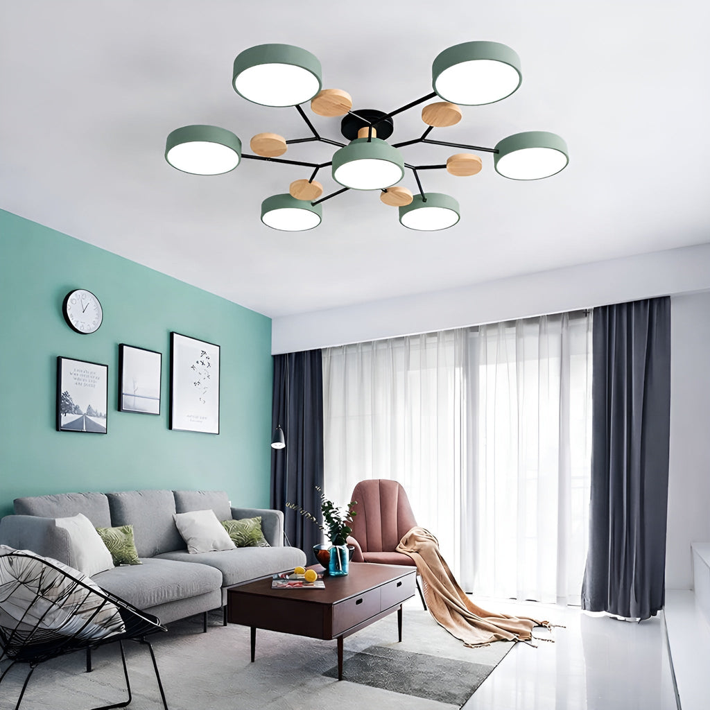 Orvexa – Lampada da soffitto LED moderna con design a più bracci per soggiorno e camera da letto