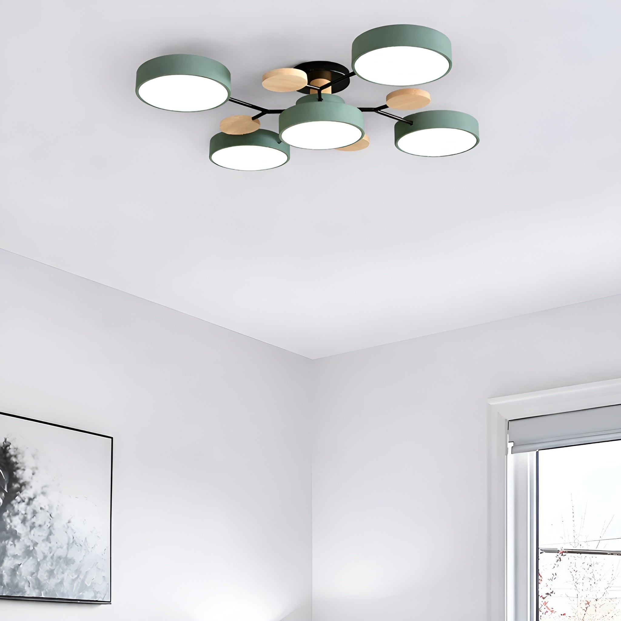 Orvexa – Lampada da soffitto LED moderna con design a più bracci per soggiorno e camera da letto