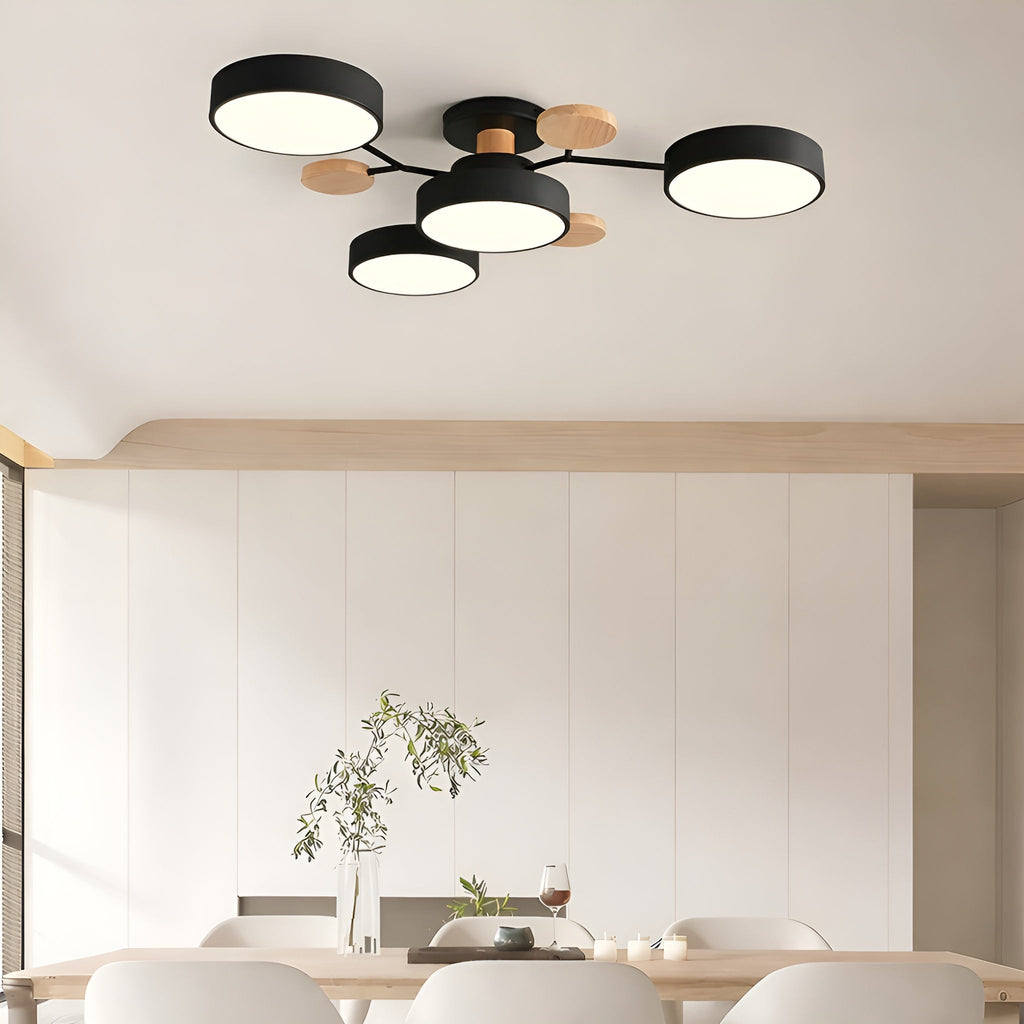 Orvexa – Lampada da soffitto LED moderna con design a più bracci per soggiorno e camera da letto