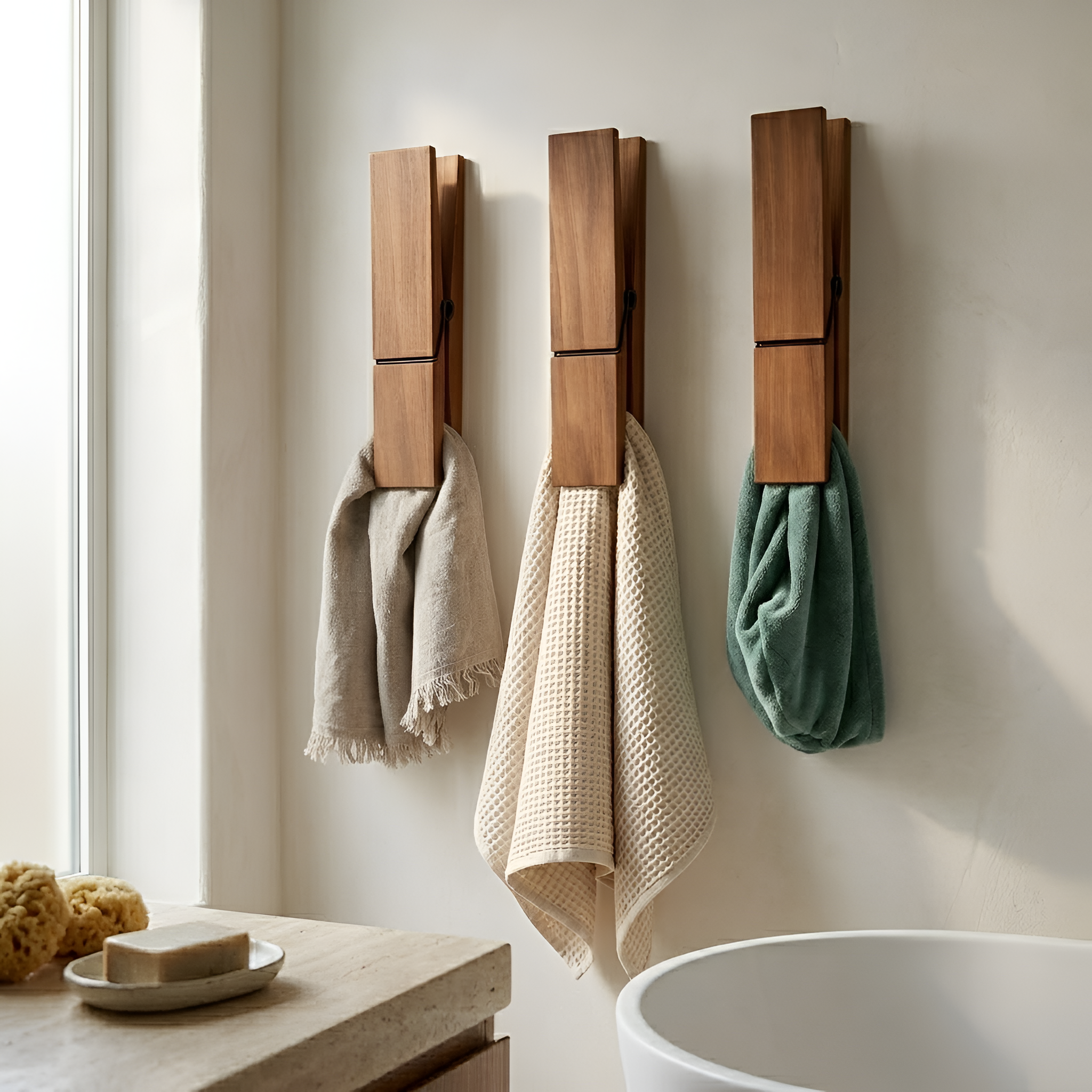 Jake - Grande portapinze in legno