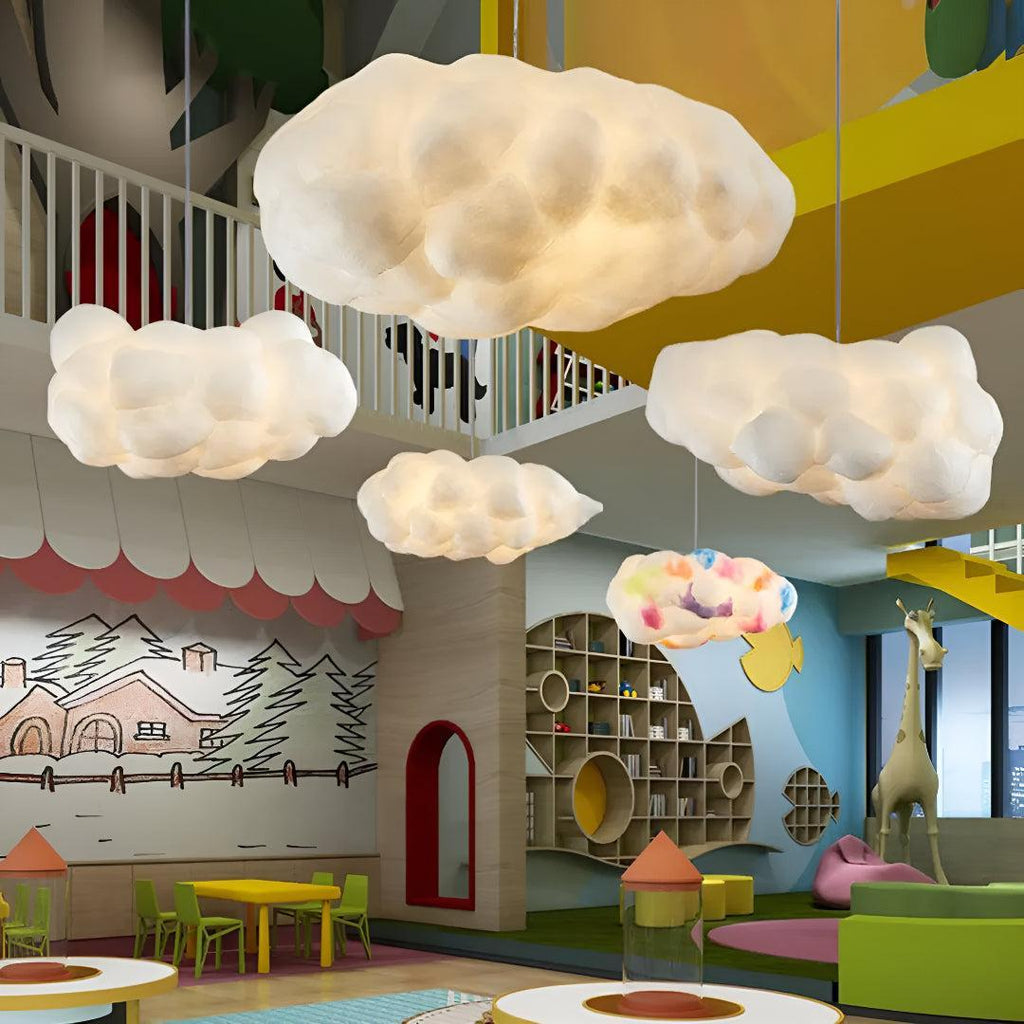 Lampada a Sospensione a Forma di Nuvola per Asilo e Stanza dei Bambini