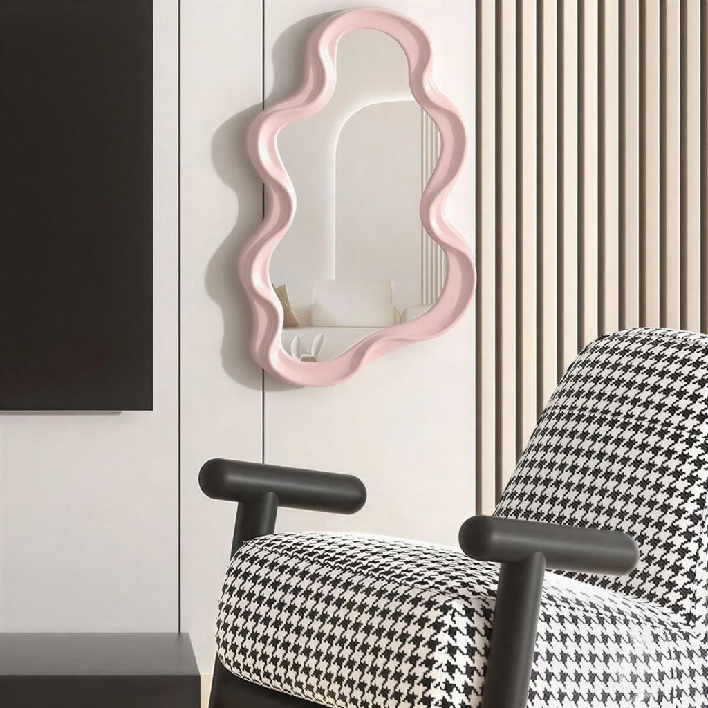 Specchio a Muro a Forma di Nuvola per Accento Decorativo